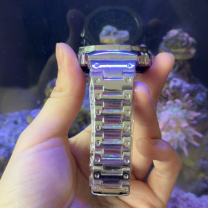 Bracelet en métal et silicone modifié pour Gshock, compatible avec les modèles G 4/5 génération <span class=keywords><strong>Ga</strong></span> <span class=keywords><strong>2100</strong></span> <span class=keywords><strong>Gm</strong></span> <span class=keywords><strong>2100</strong></span>, en acier inoxydable - Product Image 3