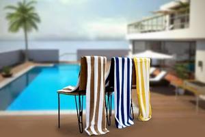 High quality Modern Checkered <b>Beach</b> <b>Towel</b> Rectangle Adult Summer Multicolor Patterned <b>Towel</b> seller from India - Product Image 2