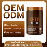 Café Keto Instantané MCT pour la Perte de Poids, Minceur, Faible en Calories, Suppression de l'Appétit, Café Beauté, Poudre de Haricots Blancs pour