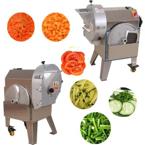 Stainless Steel Vegetable Cutter Onion Dicer Machine Cucumber Commercial Potato Slicer Machine Vegetable Cube Cutting Machine