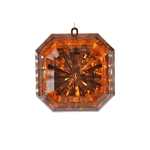 Glaring <strong>Colorful</strong> New Style Queen-size Acrylic Mirrored Square Jewel Gems Ruby Emerald Sapphire <strong>Ornament</strong> for Christmas Tree Deco
