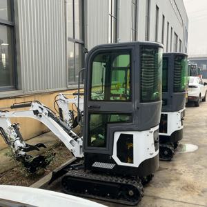 Miniexcavadora <span class=keywords><strong>de</strong></span> 1 tonelada con giro <span class=keywords><strong>de</strong></span> cola cero, 360 °   Rotación Libre, Rieles Telescópicos, Sin Puntos Ciegos en Condiciones <span class=keywords><strong>de</strong></span> Trabajo Estrechas - Product Image 5