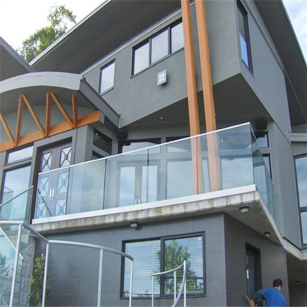 Prima Frameless Tempered Glass Railing System Durable U Channel Aluminum Base Safe Modern Balcony Terrace Installation