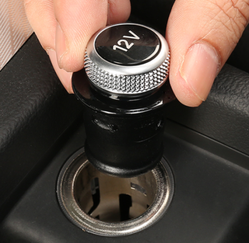 Chrome-plated Cigarette Lighter Plug for Audi A3, A4, A5