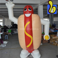Ballon géant gonflable en forme de hot-dog de 10 pieds pour la publicité