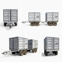 Remorque d'osmose inverse portable SH pour l'industrie alimentaire avec certification HACCP, connexions sanitaires, 3000 L/heure, 50 kW, 380 V