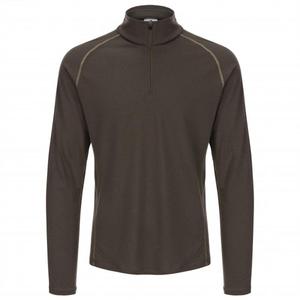 Mens Merino <strong>Wool</strong> Solid Color Long Sleeve 1/4 Zipper <strong>Base</strong> <strong>Layer</strong> - Product Image 4