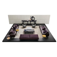 Vollständig Beige Nubuk Echtleder Ecksofa-Set L-förmiges Sofa-Design Modern