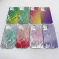 Premium Ultra Thin IMD Painting degradado color funda de teléfono para iPhone 15 14 13 12 11 pro Max funda móvil a prueba de golpes funda