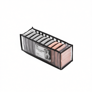 Organisateur de sous-vêtements Myrva 33x15x85cm, rectangulaire, empilable, rangement pour tiroirs, design minimaliste - Product Image 1