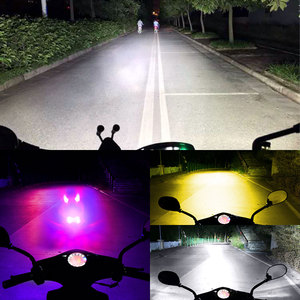 Resalte los focos de la motocicleta <span class=keywords><strong>H4</strong></span> BA20D <span class=keywords><strong>H6</strong></span> Moto Led Bombillas de faros delanteros de haz Alto y Bajo Blanco Amarillo Luz Led de la motocicleta - Product Image 3