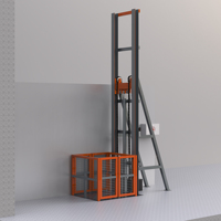 Kleiner Vier-Säulen-Elektro-Lastenaufzug 3m 5m 6m 8m 9m 10m 12m Hydraulischer Frachtlift