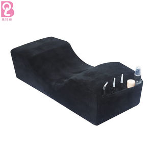 Beiqili Outil de beauté en velours breveté Oreiller cervical pour le dos avec mousse à mémoire de forme pour l'extension des cils de salon - Product Image 1