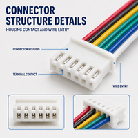 Cableado Electrónico SH1.0 1.25 ZH1.5 PH2.0 XH2.54 2P 3P 4P 5P 6P, Conector, Terminal, Cable, Conjunto de Cableado Personalizado