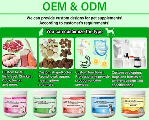 OEM\/ODM Vitamins Supplements For Dogs Immune Support Omega Bites For Dogs Multivitamin Soft Chews Omega 3 Chew Treats For Dogs