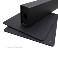 CNBear BS-333B Series Metal Medium/Full-Size -60Cm Height Flexible Studio Speaker Stand with 20kg Weight Capacity