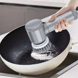 Electric Automatic Kitchen Pot and Bowl <b>Cleaning</b> <b>Brush</b> with Nylon Bristles <b>for</b> Oil-free and Descaling <b>Cleaning</b> - Product Image 1