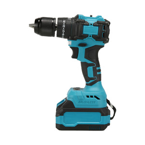 Ensemble d'outils sans fil Brushless : Perceuse <span class=keywords><strong>à</strong></span> percussion, Meuleuse d'angle, 2 machines, 2 batteries, 1 chargeur, sans clé, OEM - Product Image 4