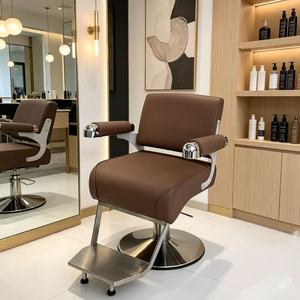 Venta directa de fábrica de sillas de peluquería de alta gama, taburetes giratorios y ajustables en altura para peluquerías. - Product Image 1