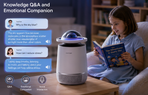 El Primer Purificador de Aire Portátil con IA del Mundo con Proyector de Estrellas y Compañero Emocional para Niños y Familias - Product Image 4