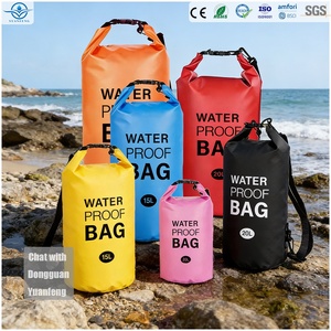 กระเป๋าแห้งกันน้ำ PVC ขนาด 2L 5L 10L 15L 20L 30L สำหรับเดินป่า รับทำโลโก้ตามสั่งจากโรงงาน MOQ ต่ำ - Product Image 2