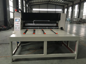 Machine semi-automatique de découpe et d'impression flexographique <span class=keywords><strong>pour</strong></span> carton ondulé, 4 couleurs, avec fonction de rainurage et de découpe - Product Image 3