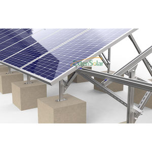 Tanaman tenaga surya baja karbon rak Panel surya pemasangan Panel surya sistem pemasangan dipasang dengan tanah - Product Image 3