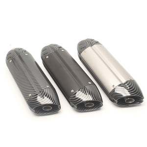 Tubo de Escape Universal para Motocicleta de 51MM de Fibra de Carbono, Pieza de Modificación para Carreras Urbanas - Product Image 1