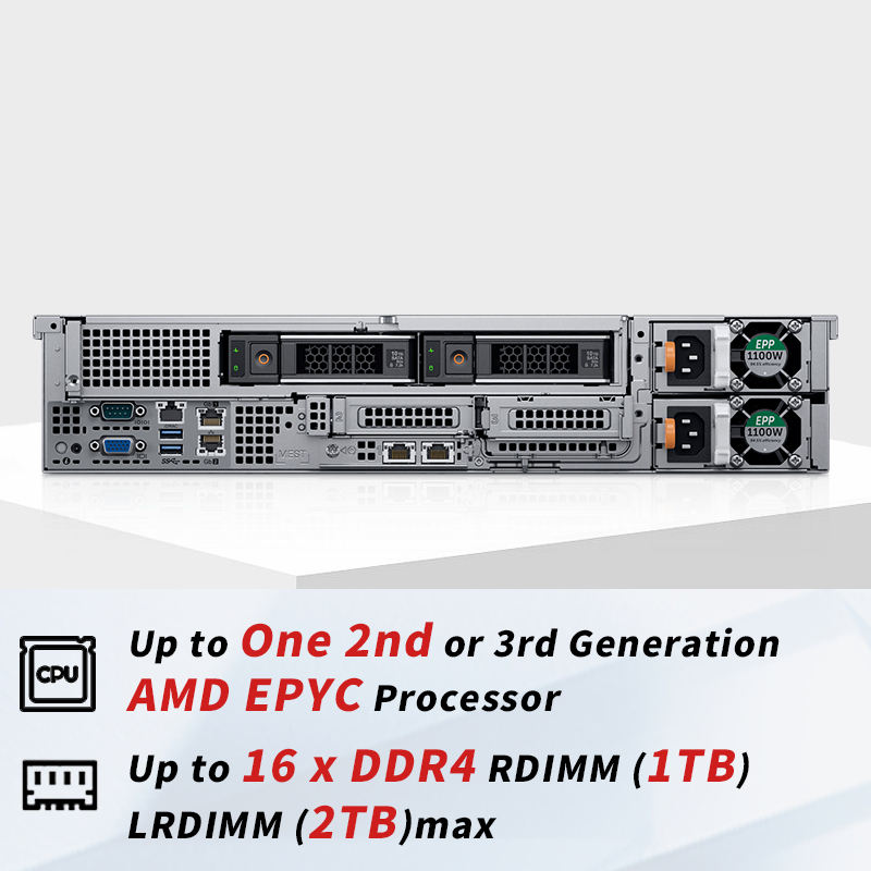 ORANGLES Dell PowerEdge R7515 2U Rack Server | AMD EPYC 32-Core Processor for AI, Virtualization & Cloud Data Centers – orangles Kuwait - detailed closeup view - illustrating benefits - Image 3 of 6 | created for all | Shop Dell PowerEdge R7515 2U Rack Server | AMD EPYC 32-Core Processor for AI, Virtualization & Cloud Data Centers – orangles Kuwait North Carolina | Free Shipping ORANGLES