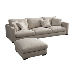 Sofá Reclinable Moderno <span class=keywords><strong>de</strong></span> <span class=keywords><strong>3</strong></span> <span class=keywords><strong>Plazas</strong></span> en Tela con Patas <span class=keywords><strong>de</strong></span> Madera - Sofá Modular Seccional Versátil para Hogar, Villa, Escuela y Almacén - Product Image 6