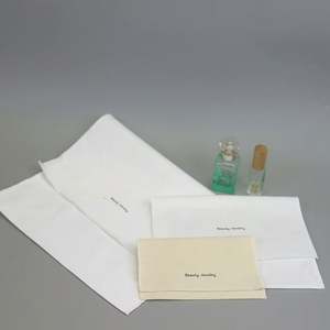 Sac enveloppe en toile de coton pour bijoux, sac à main, montres, boucles d'oreilles, bracelets, cosmétiques, emballage cadeau, impression de logo personnalisable - Product Image 4