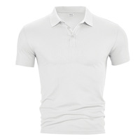 Polo à manches courtes pour homme en stock – Été, décontracté, couleur unie, séchage rapide, respirant, haute extensibilité, livraison rapide