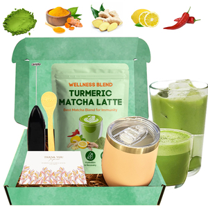 Mélange de matcha au curcuma avec marque privée personnalisée mélange de superaliments pour latte au curcuma et au <span class=keywords><strong>gingembre</strong></span> et à la vitamine 3 - Product Image 1