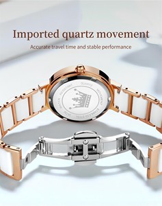Orologio con Cristalli a Buon Prezzo Regalo per <span class=keywords><strong>Donna</strong></span> Impermeabile Oro Rosa <span class=keywords><strong>Orologi</strong></span> da Polso da <span class=keywords><strong>Donna</strong></span> <span class=keywords><strong>Cinturino</strong></span> in Ceramica Bracciale da <span class=keywords><strong>Donna</strong></span> di Alta Qualità - Product Image 4