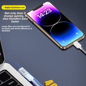 Adaptador OTG USB Tipo C a USB Tipo C de 140W, 40Gbps, Carga Rápida, Transmisión de Datos, 8K 60Hz, para Teléfono Móvil y Tableta, <span class=keywords><strong>Precio</strong></span> de Fábrica - Product Image 4