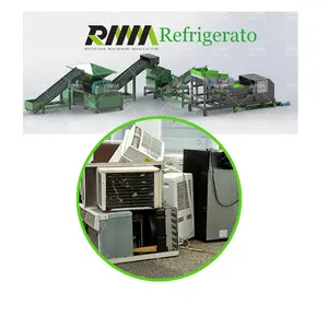 Équipement de démontage de réfrigérateur/usine de recyclage de réfrigérateur/machine de déchiquetage de réfrigérateur