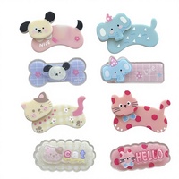 Nouveaux accessoires créatifs et mignons pour cheveux et chaussures, motifs animaux de dessin animé, à personnaliser (DIY), avec trous imprimés