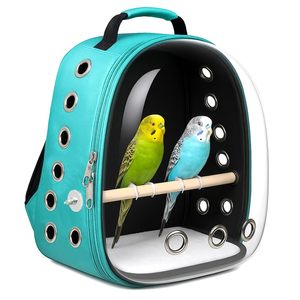 Sac à dos de transport pour oiseaux, design transparent à l'avant avec trous de ventilation, système de transport confortable pour les perroquets et les petits animaux - Product Image 1