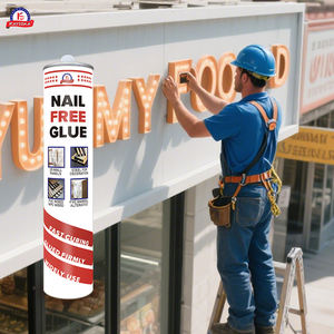 Adhesivo <span class=keywords><strong>de</strong></span> Construcción Profesional <span class=keywords><strong>de</strong></span> Alta Resistencia, Curado Rápido, Sin Clavos, <span class=keywords><strong>Agarre</strong></span> Rápido, Unión Duradera y Flexible para Metal, Madera, Vidrio y Azulejos - Product Image 3