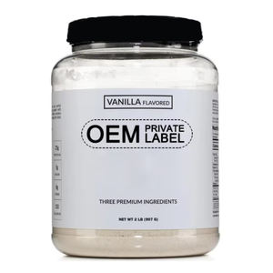 グラスフェッドホエイプロテインパウダーバニラフレーバー2ポンド有機ココナッツシュガーGMO筋肉成長エネルギーなし - Product Image 1