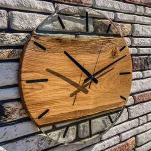 Reloj de Pared de Resina y Madera Hecho a Mano, Moderno, Duradero, Elegante y Funcional, Ideal para Sala de Estar o Dormitorio - Product Image 6