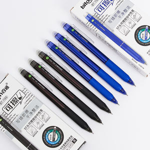 थोक नीले 0.5 मिमी जेल स्याही इंटरचेंजेबल पेन एंटी-स्लिप अप्राप्य चिकनी तटस्थ नीले प्लास्टिक स्कूल कार्यालय - Product Image 2