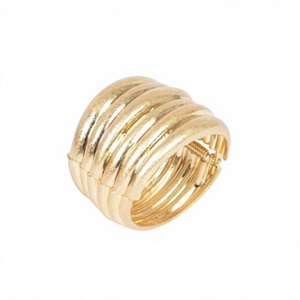 Anillo de servilleta de oro hecho a mano, redondo, personalizado, ancho, de lujo, para servilletas, portapañuelos, uso en vajilla, apto para contacto con alimentos. - Product Image 1