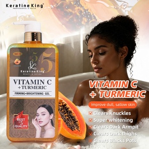 Gel Douche Éclaircissant Vitamine C + Curcuma avec Acide Férulique & Rétinol pour Adultes - Lavant Corporel Exfoliant pour un Éclat Naturel de la Peau - Product Image 3