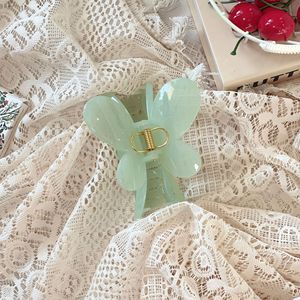 Pinces à cheveux papillon creuses en acétate de haute qualité pour femmes, élégantes, colorées, 8 cm, grandes pinces à griffes, accessoires pour cheveux - Product Image 2