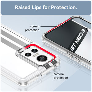 Funda de teléfono transparente colorida para Realme GT 5 6, funda móvil plegable de acrílico duro para Realme GT 6T <span class=keywords><strong>Neo</strong></span> 3, funda trasera - Product Image 6