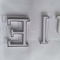 Lettres Combinées en Acier Inoxydable 304 Peintes sur Mesure en 12 Couleurs, Signalétique Intérieure de Haute Qualité, Fabrication Directe, Écologique et Installation Facile