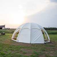 Igloo circulaire de luxe pour 5-10 personnes tente ronde de camping imperméable au vent grand espace tente ronde de glamping pour les fêtes