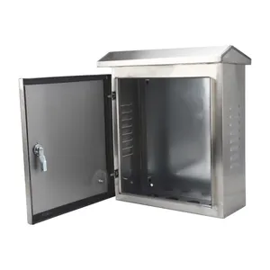 Wasserdichte Edelstahl-Verteilungsbox Metallgehäuse Gehäuse Stromversorgungsteuerungskabinett für den Außenbereich elektrisches Gehäuse