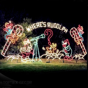 New Design <strong>Outdoor</strong> IP65 Waterproof <strong>String</strong> 2D LED Motif <strong>Light</strong> Giant Christmas Train Yard Decoration Festival Landscape Dimmable - Product Image 6